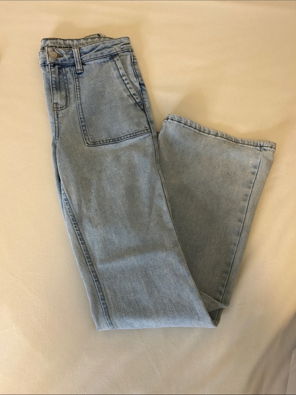 Light Blue Women's Relaxed Straight Jeans
